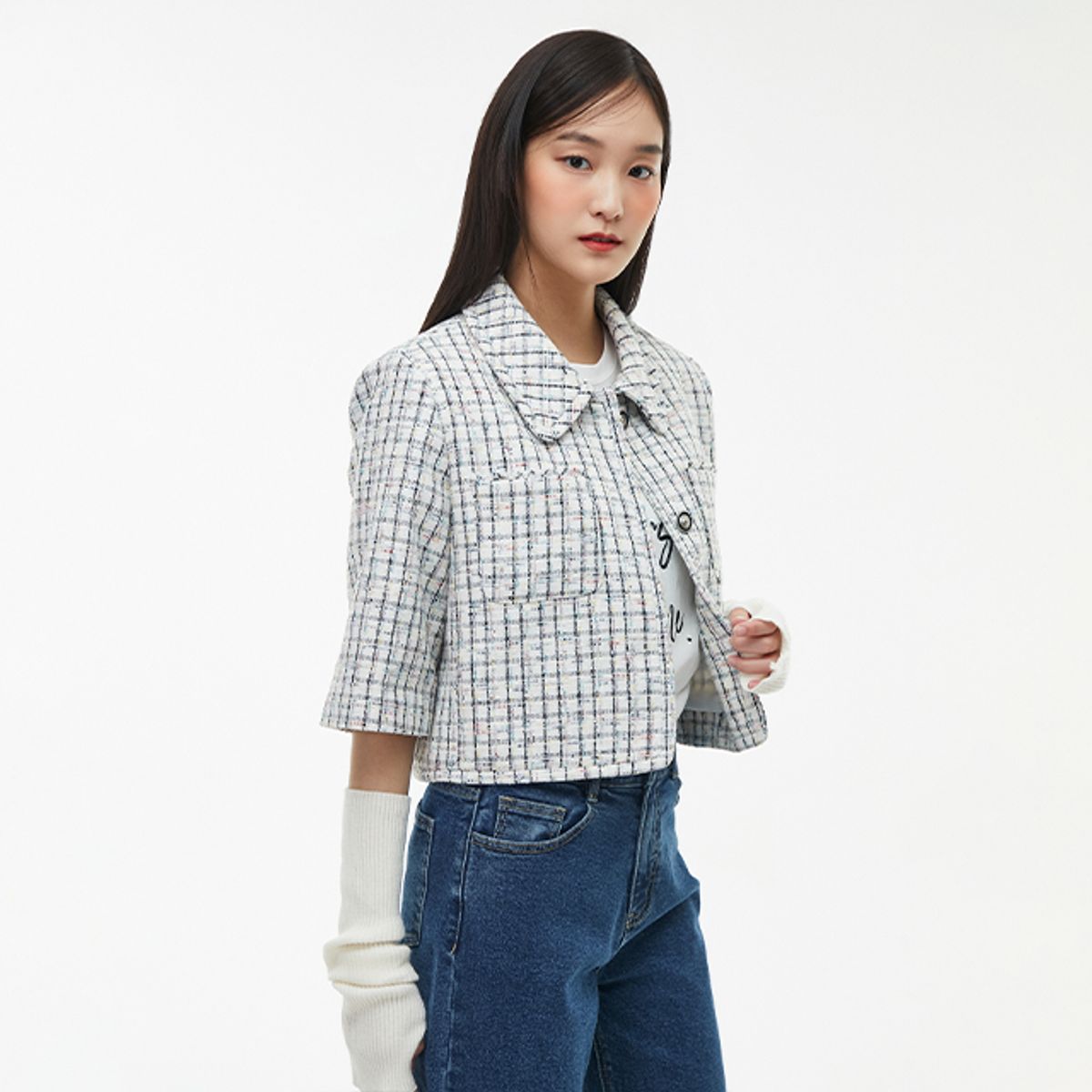 랩(LAP) 멀티 트위드 자켓 AQ1WJ268