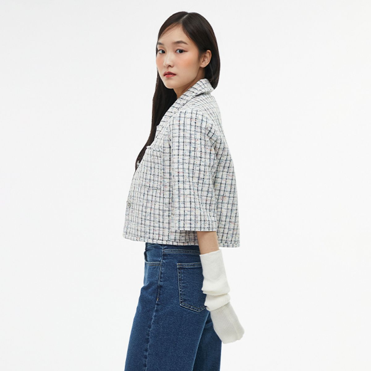 랩(LAP) 멀티 트위드 자켓 AQ1WJ268