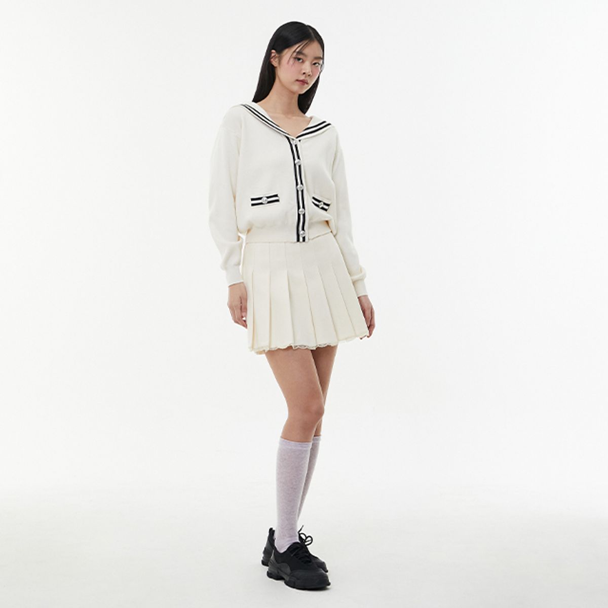 랩(LAP) 플리츠 숏치마 바지 AQ1WP261