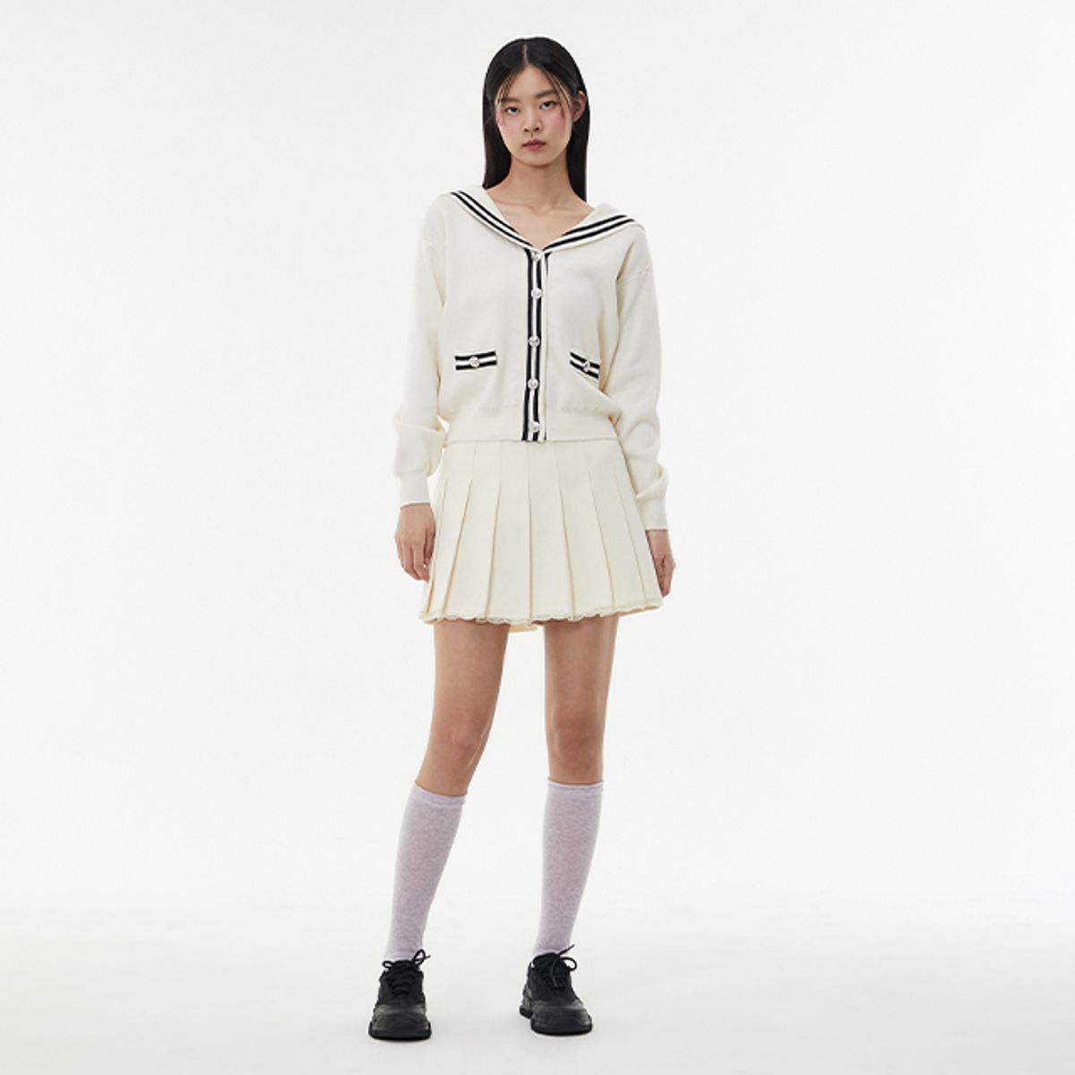 랩(LAP) 플리츠 숏치마 바지 AQ1WP261