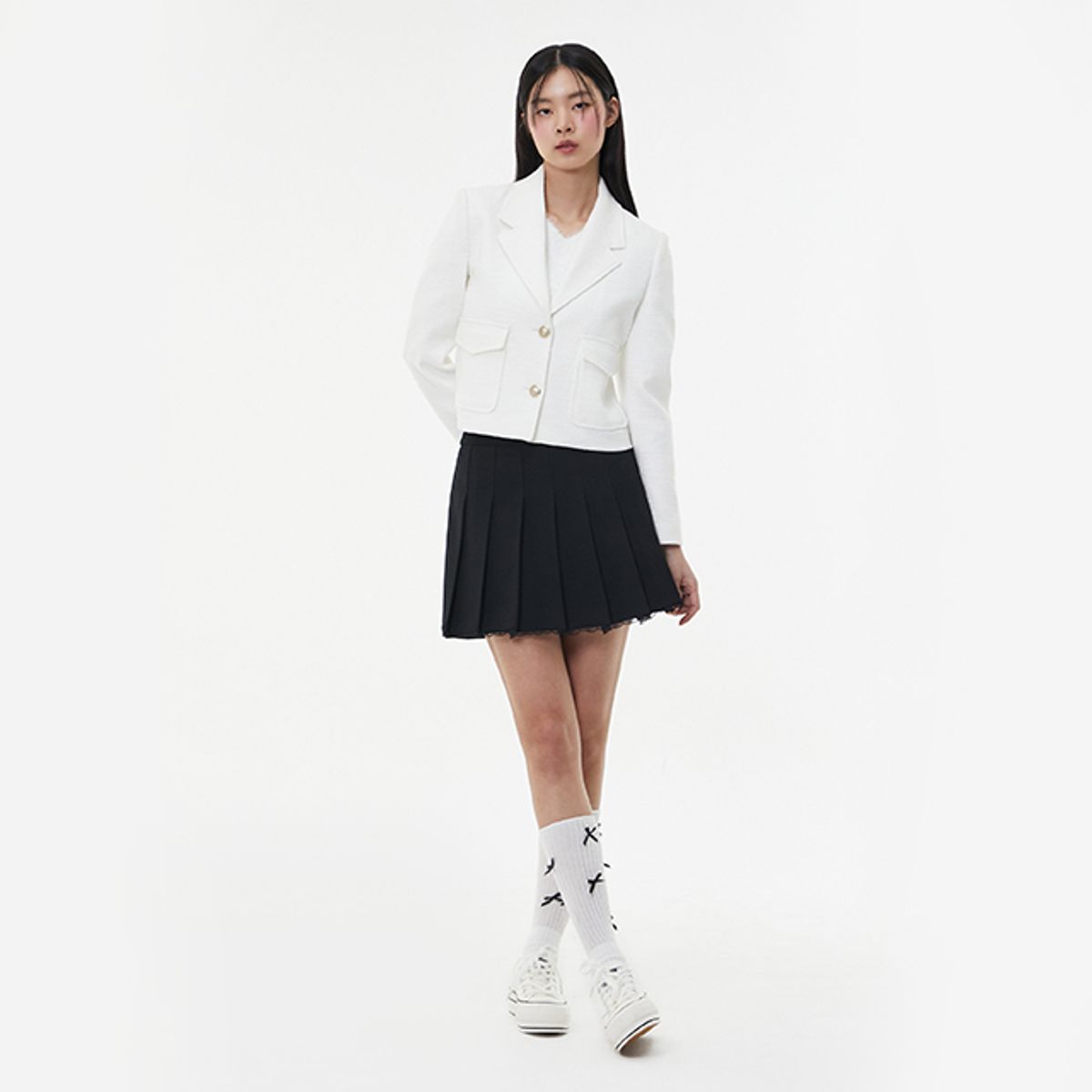 랩(LAP) 플리츠 숏치마 바지 AQ1WP261