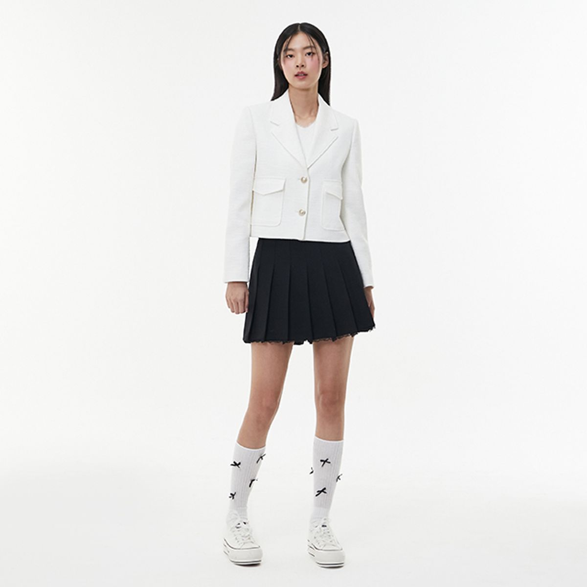 랩(LAP) 플리츠 숏치마 바지 AQ1WP261