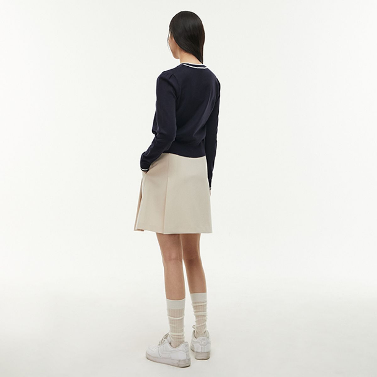 랩(LAP) (SET-하의) 플리츠 미니 스커트 AQ1WS260