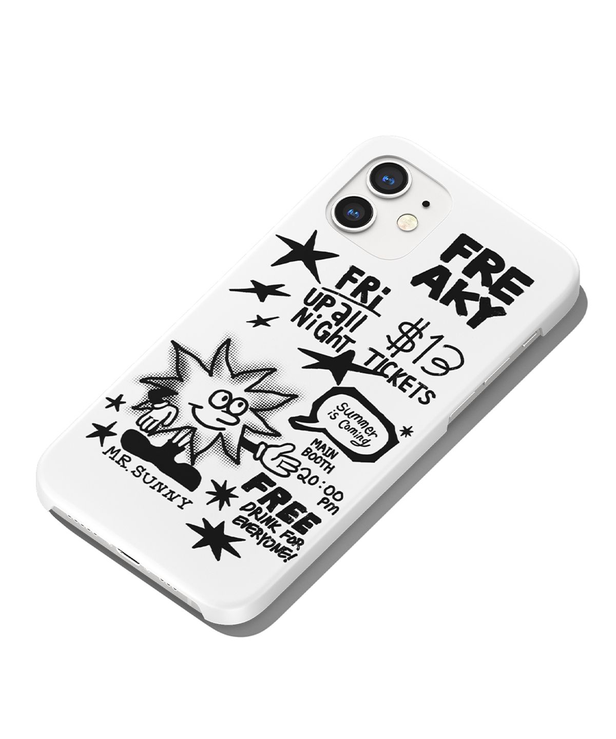 메인부스(MAINBOOTH) Freaky Doodle Phone Case(WHITE)