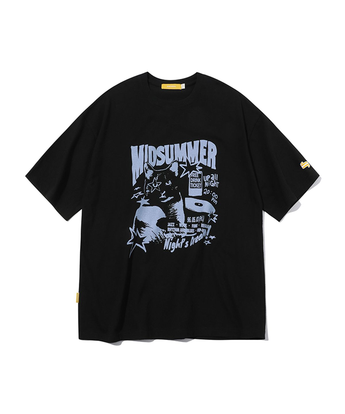 메인부스(MAINBOOTH) Midsummer T-shirt(BLACK)