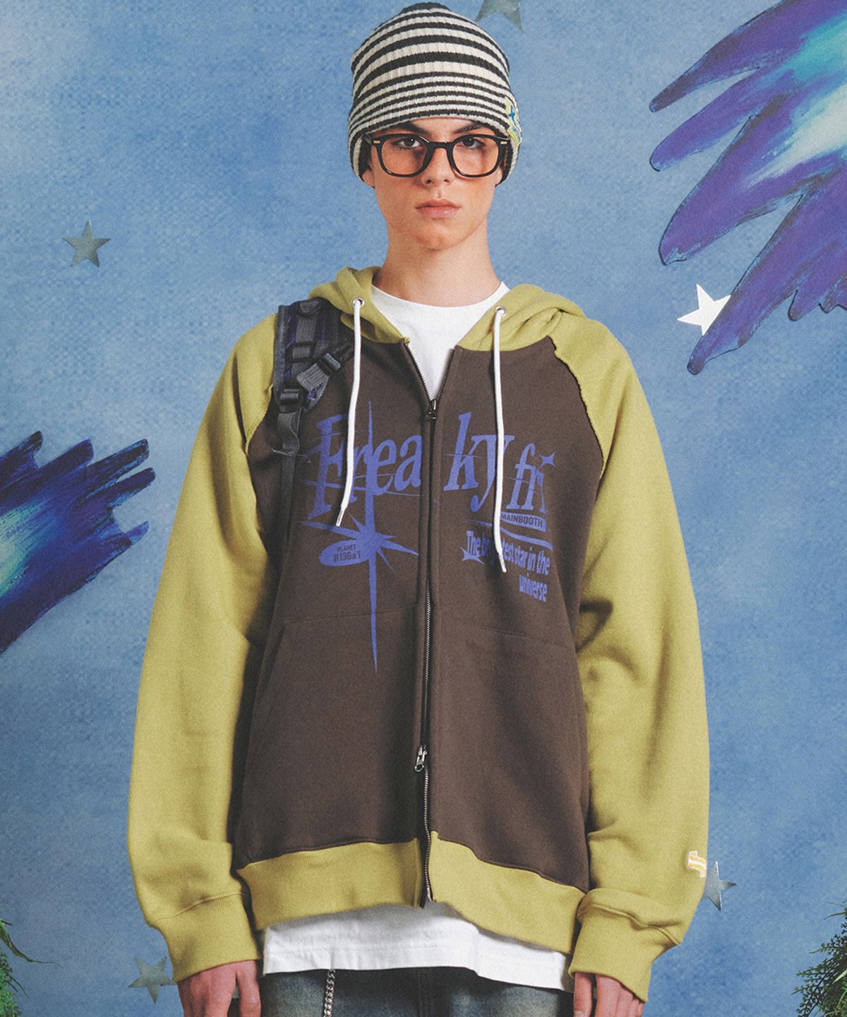 메인부스(MAINBOOTH) Orbit Hood Zip-up(KIWI)