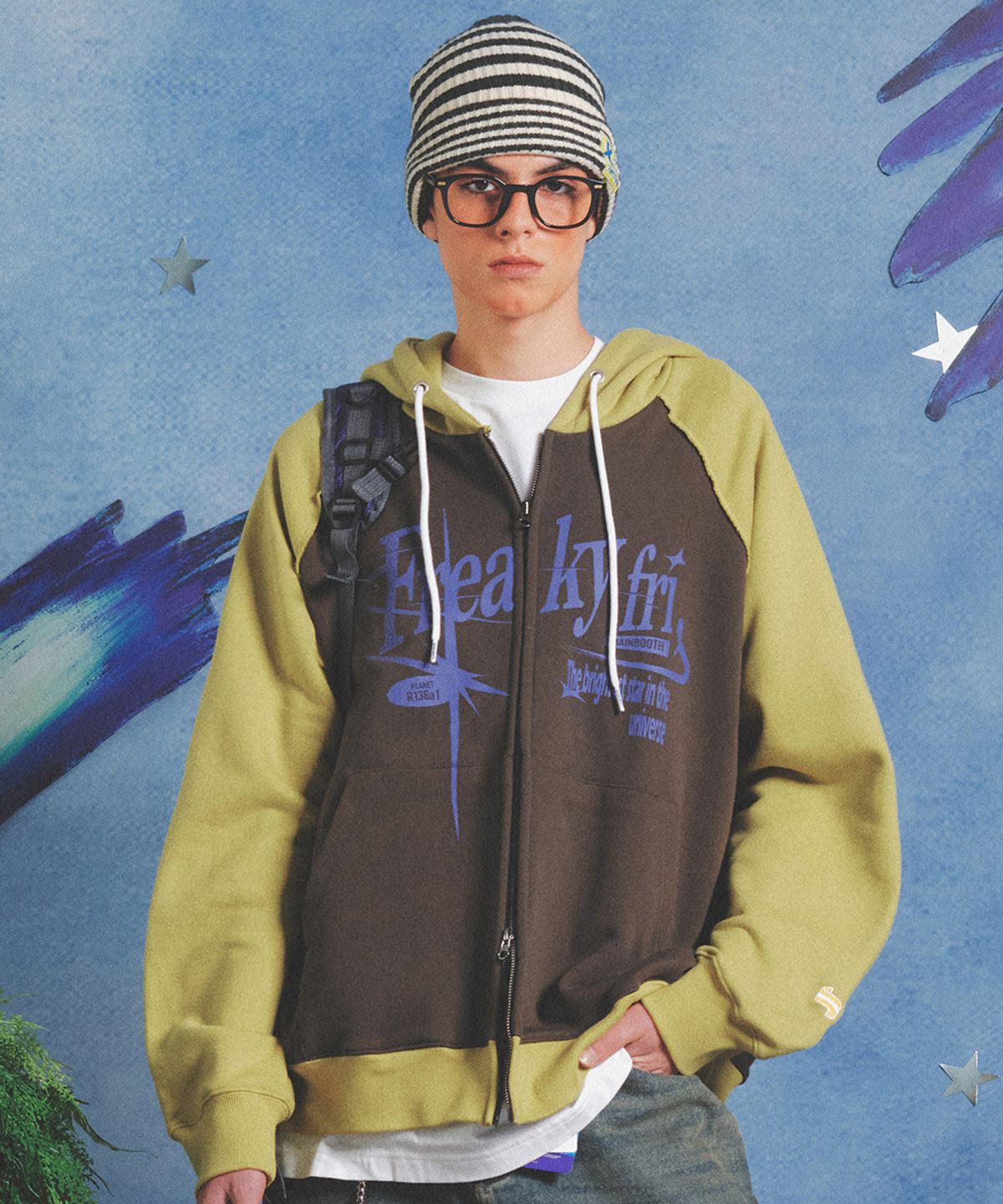 메인부스(MAINBOOTH) Orbit Hood Zip-up(KIWI)