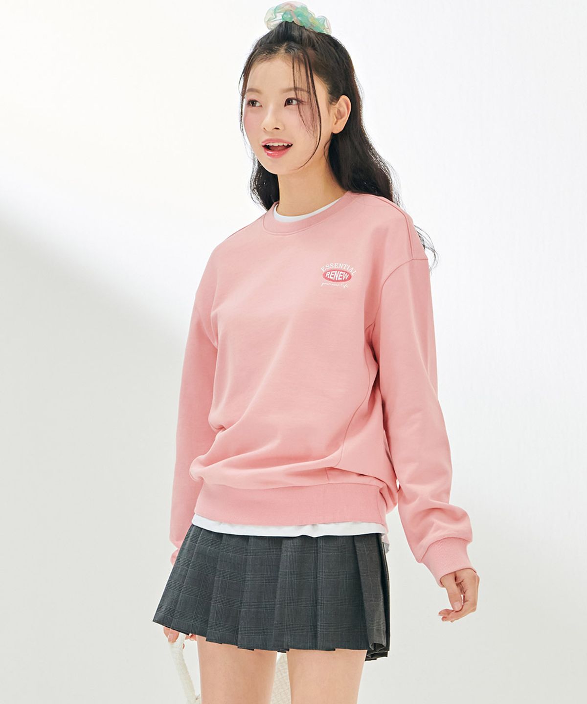 체이스컬트(CHASECULT) 공용 에센셜 맨투맨 티셔츠-DAZU5101B0P