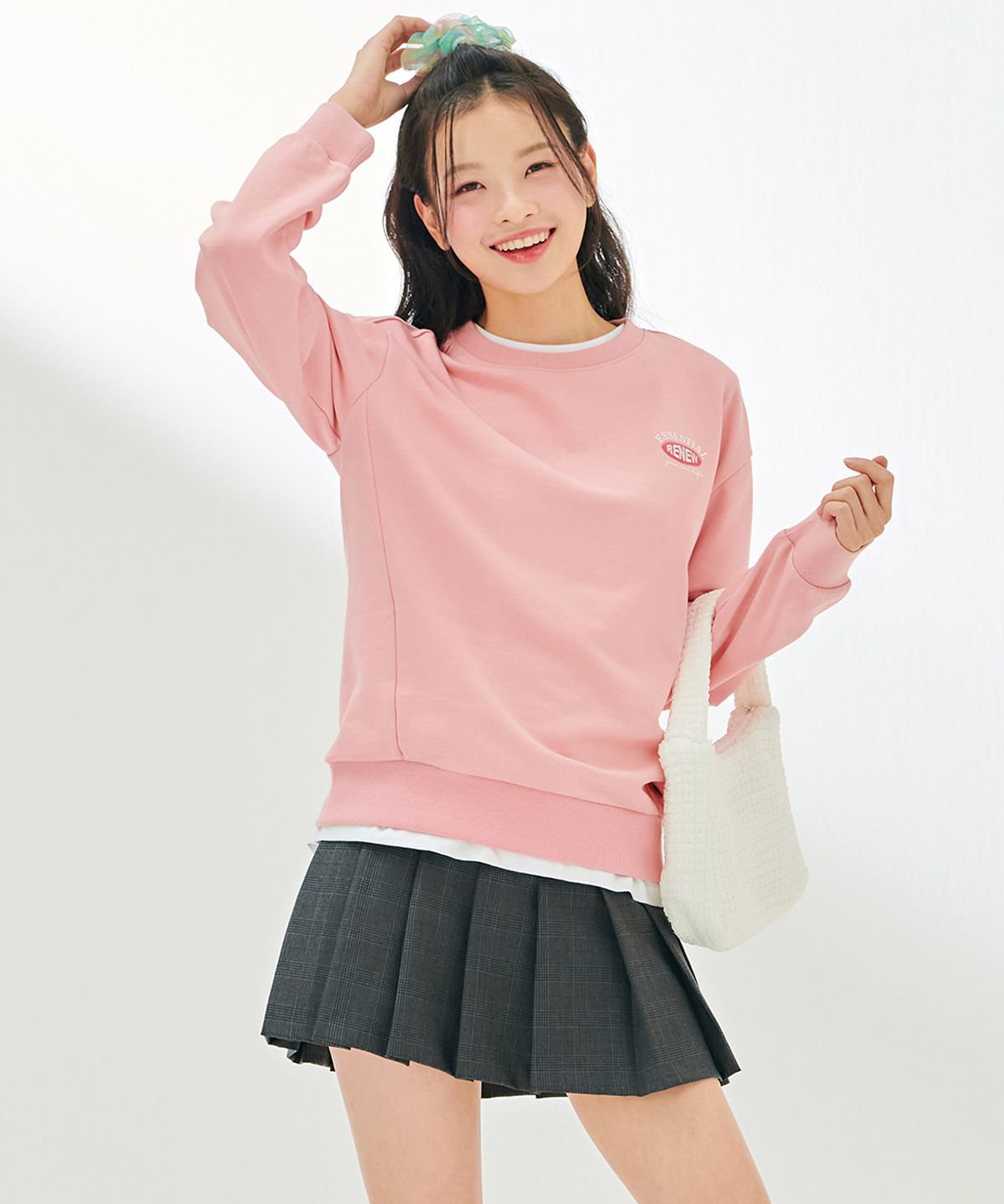 체이스컬트(CHASECULT) 공용 에센셜 맨투맨 티셔츠-DAZU5101B0P