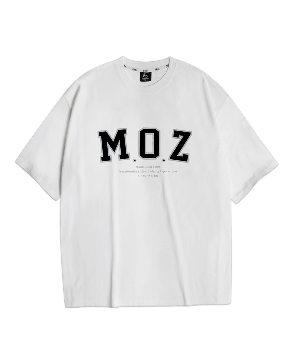 모즈모즈(MOZMOZ) MOZ 오버핏 반팔티셔츠 화이트