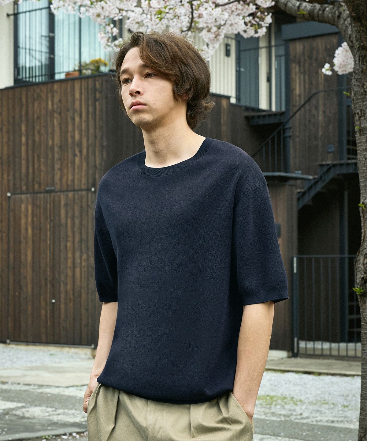 미니멀프로젝트(MINIMALPROJECT) 린넨 라이크 쿨 드라이 라운드 니트 MNT109 / 6color