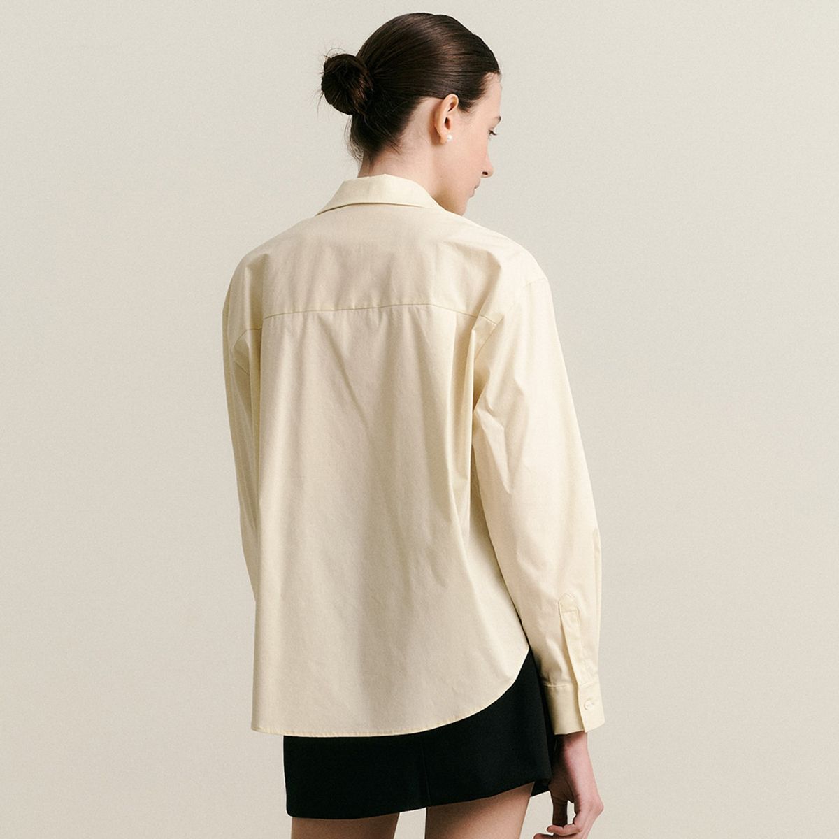 웬스데이딜라잇(WEDNESDAY DELIGHT) WD_Drop shoulder sleeve shirt_YELLOW