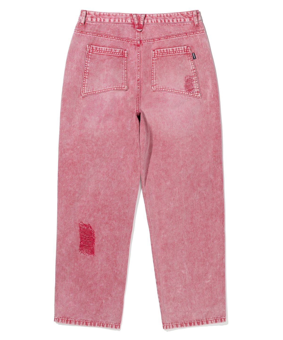 브라운브레스(BROWNBREATH) DESTROYED WASHED JEAN - PINK