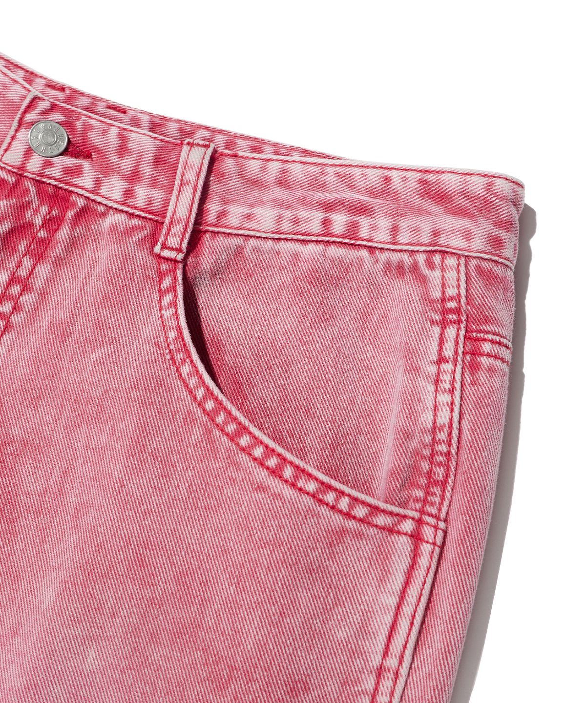 브라운브레스(BROWNBREATH) DESTROYED WASHED JEAN - PINK