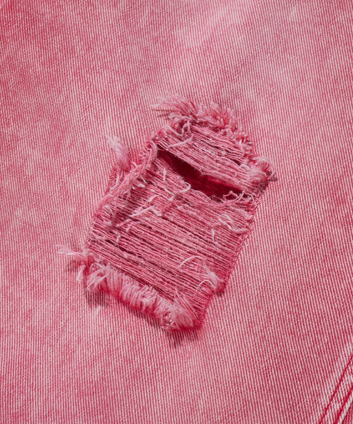 브라운브레스(BROWNBREATH) DESTROYED WASHED JEAN - PINK