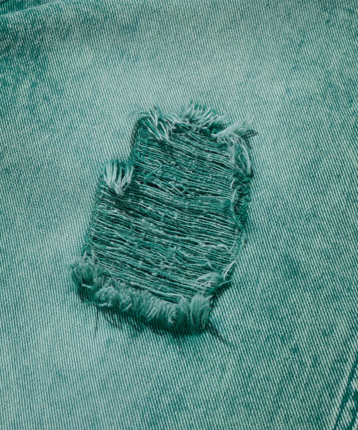 브라운브레스(BROWNBREATH) DESTROYED WASHED JEAN - GREEN