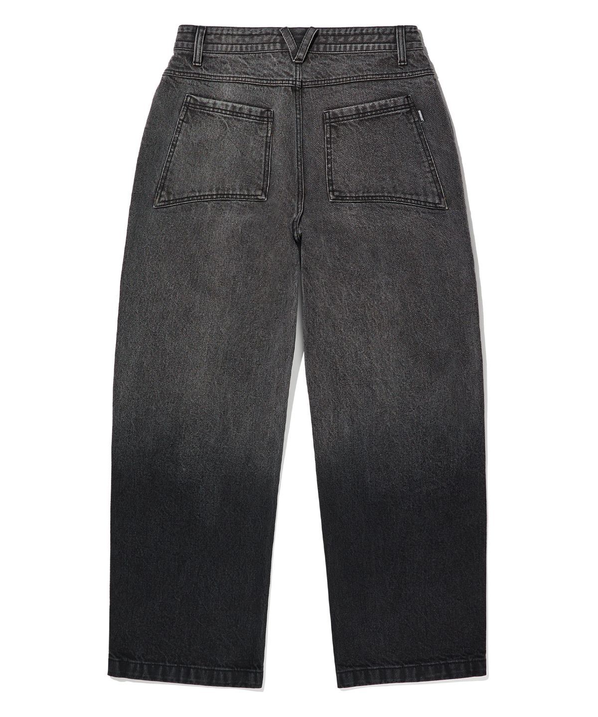 브라운브레스(BROWNBREATH) PATCHED STRAIGHT PANTS - BLACK