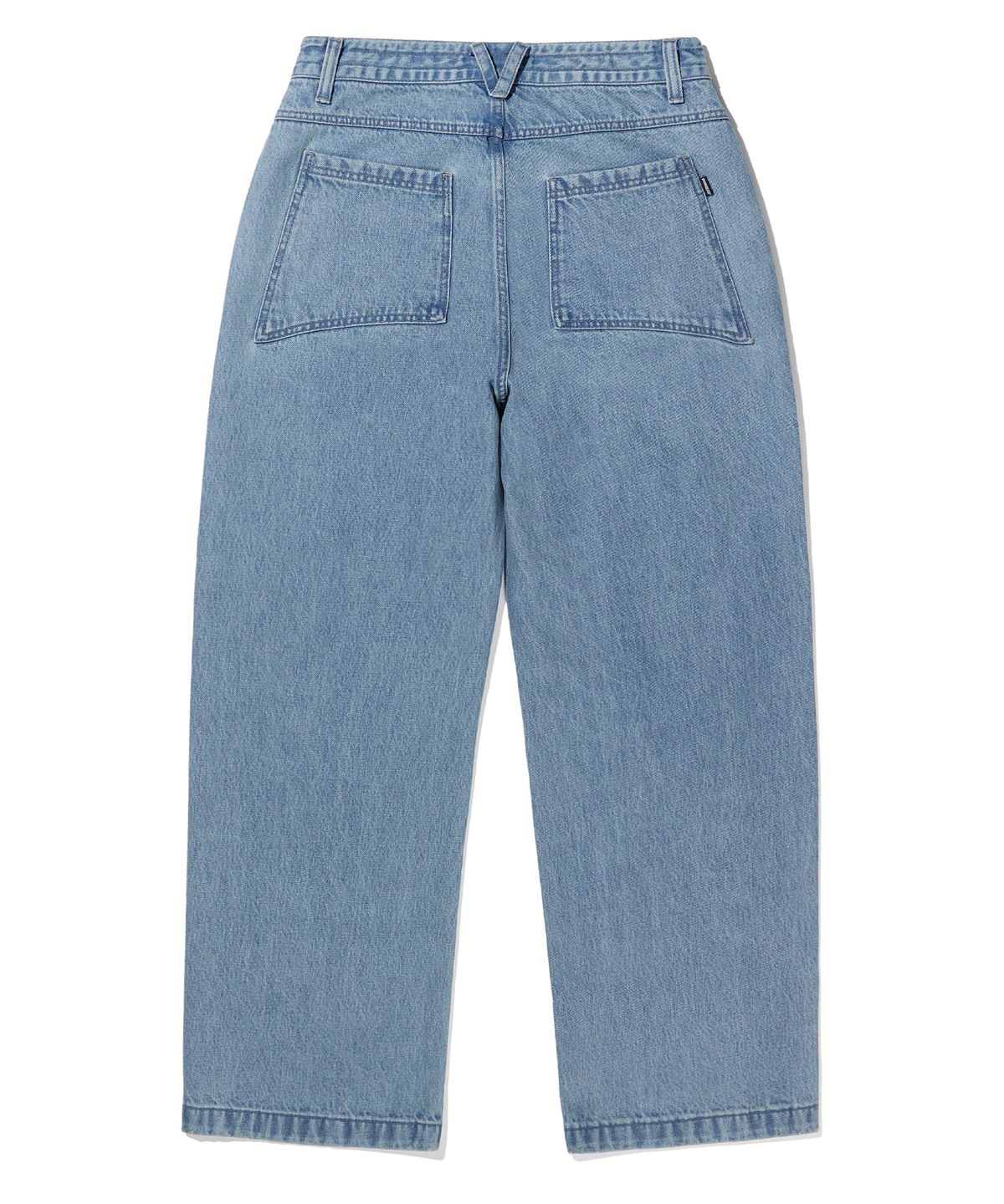 브라운브레스(BROWNBREATH) PATCHED STRAIGHT PANTS - LIGHT BLUE