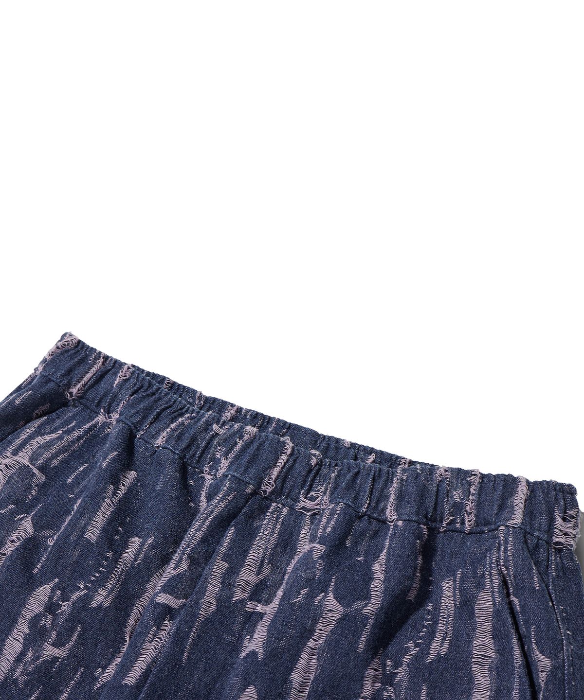 브라운브레스(BROWNBREATH) TAG DAMAGE BANDING PANTS - PURPLE