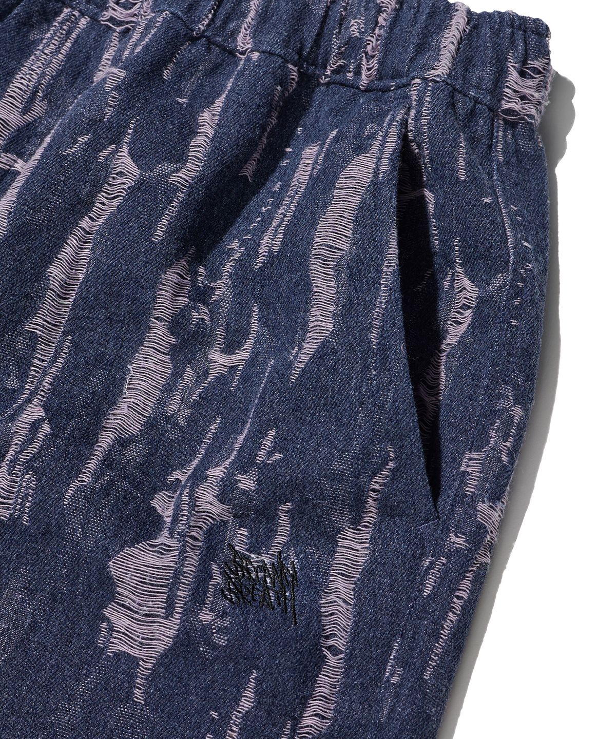 브라운브레스(BROWNBREATH) TAG DAMAGE BANDING PANTS - PURPLE