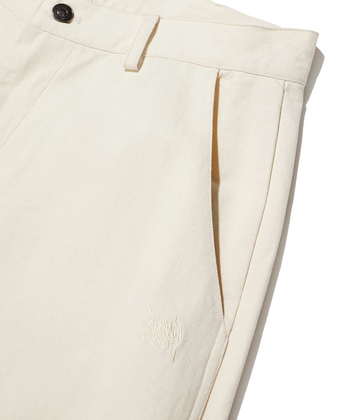 브라운브레스(BROWNBREATH) TAG WORK PANTS - IVORY