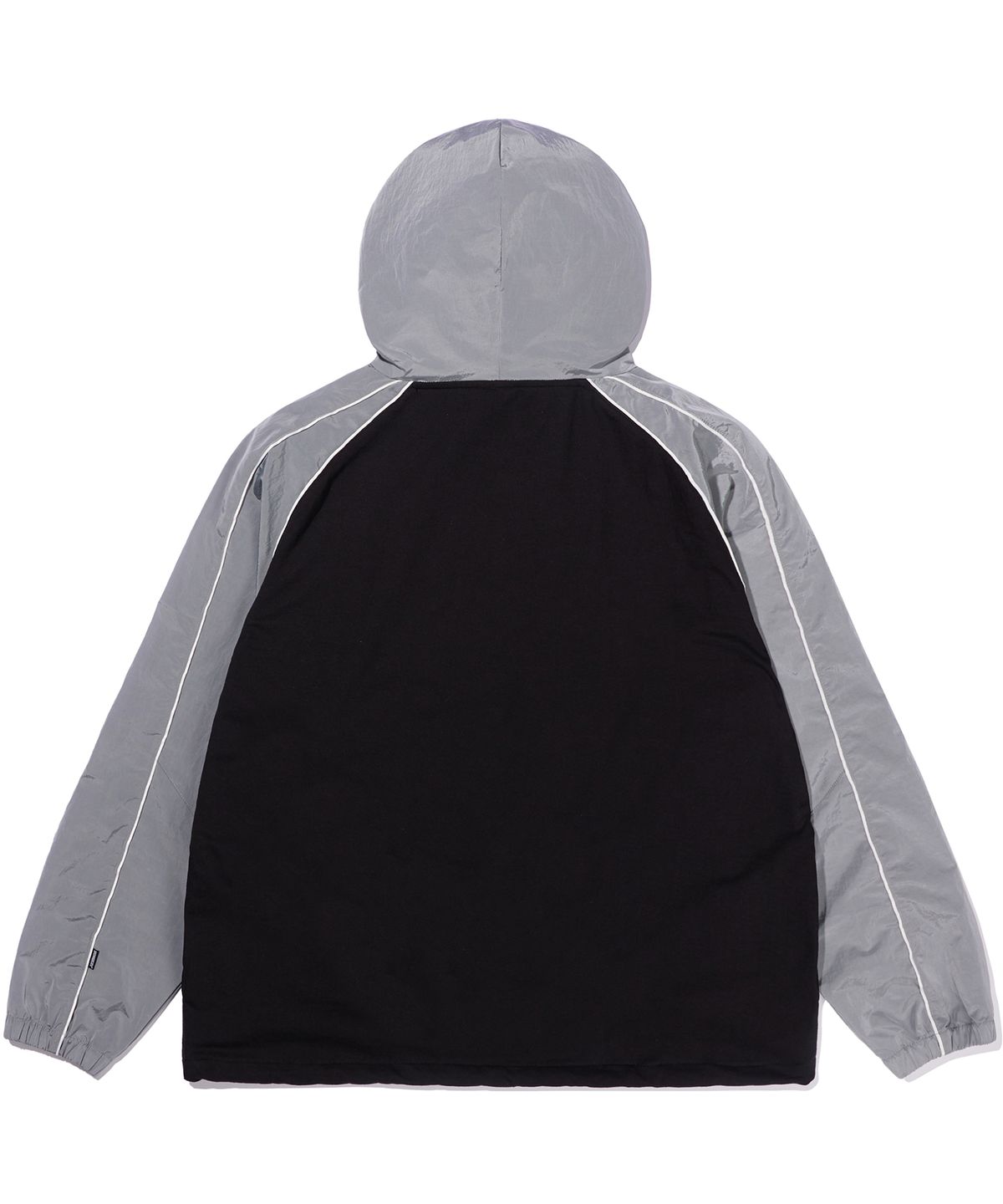 브라운브레스(BROWNBREATH) STM 2TONE HOODIE - BLACK