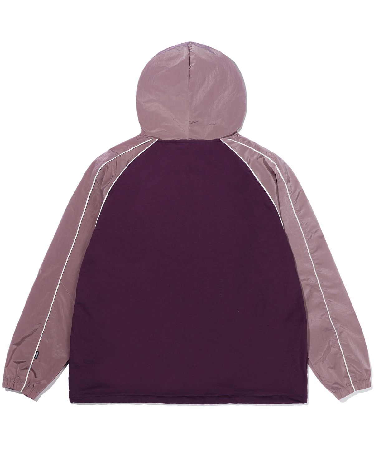 브라운브레스(BROWNBREATH) STM 2TONE HOODIE - BURGUNDY