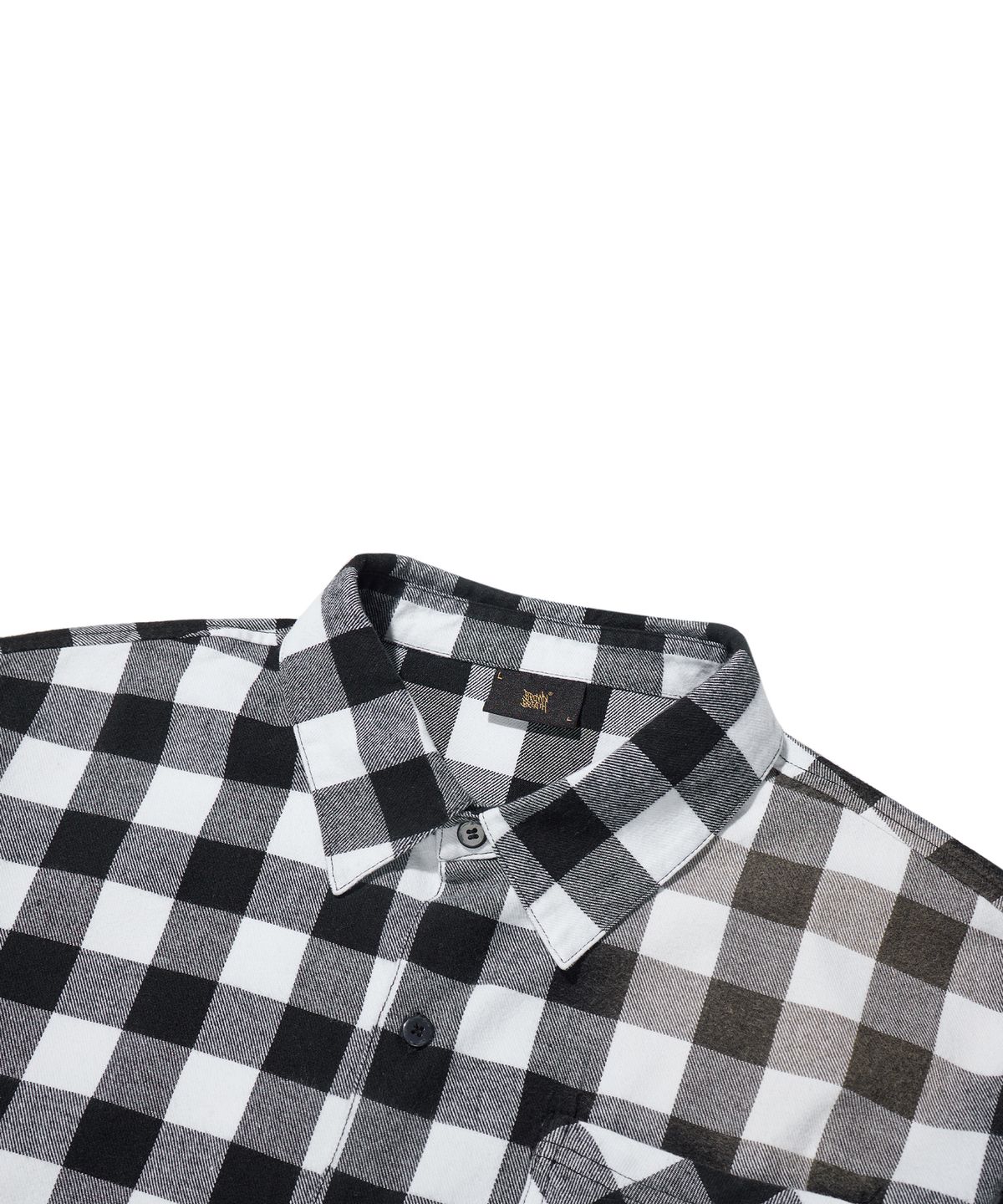 브라운브레스(BROWNBREATH) PAISLEY CHECK SHIRT - WHITE