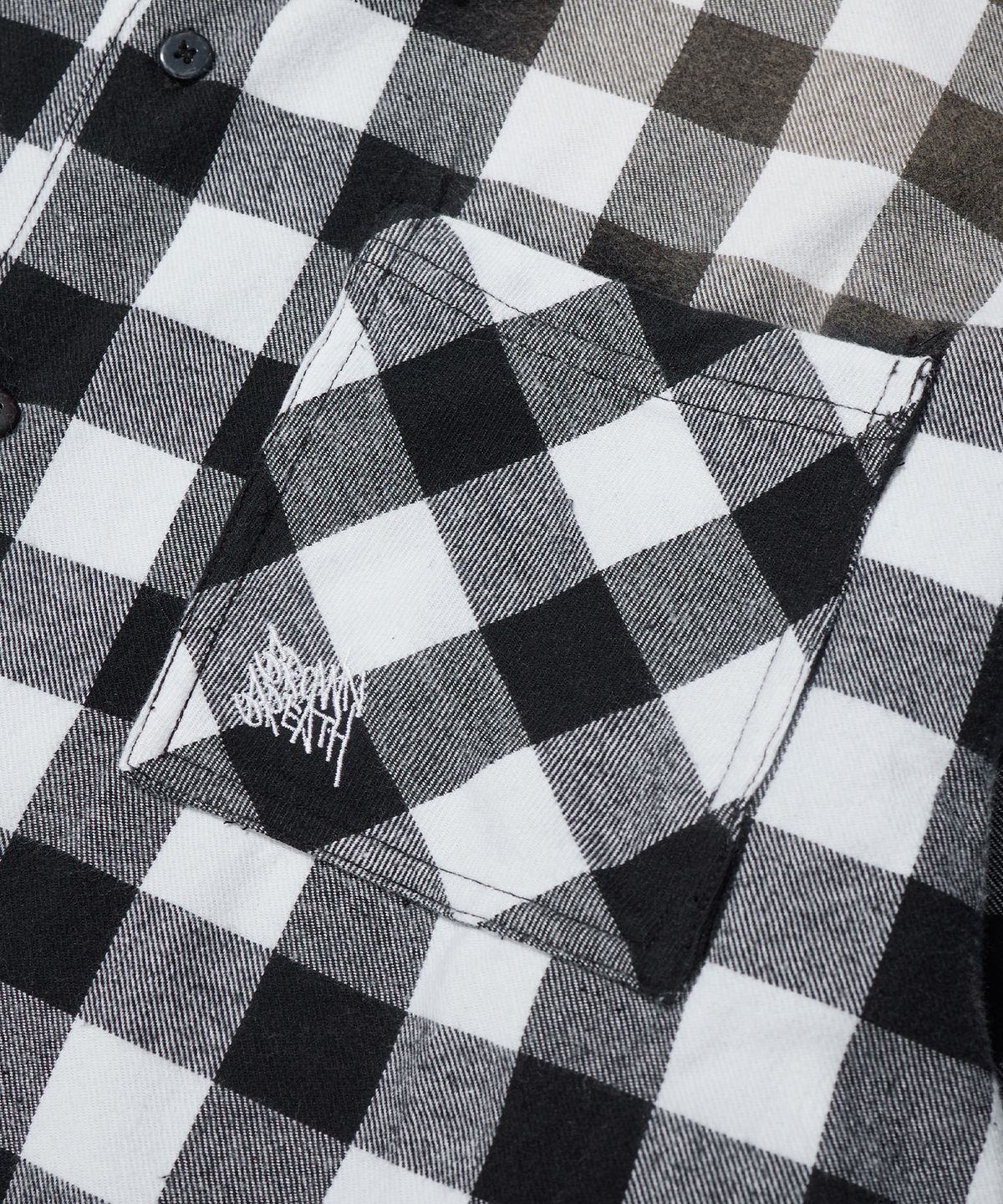 브라운브레스(BROWNBREATH) PAISLEY CHECK SHIRT - WHITE