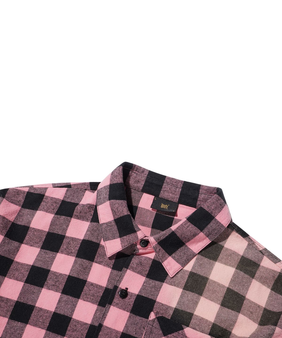 브라운브레스(BROWNBREATH) PAISLEY CHECK SHIRT - PINK