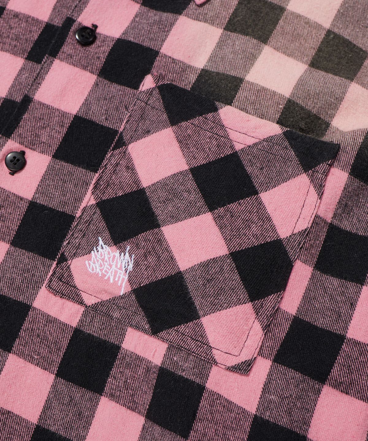 브라운브레스(BROWNBREATH) PAISLEY CHECK SHIRT - PINK