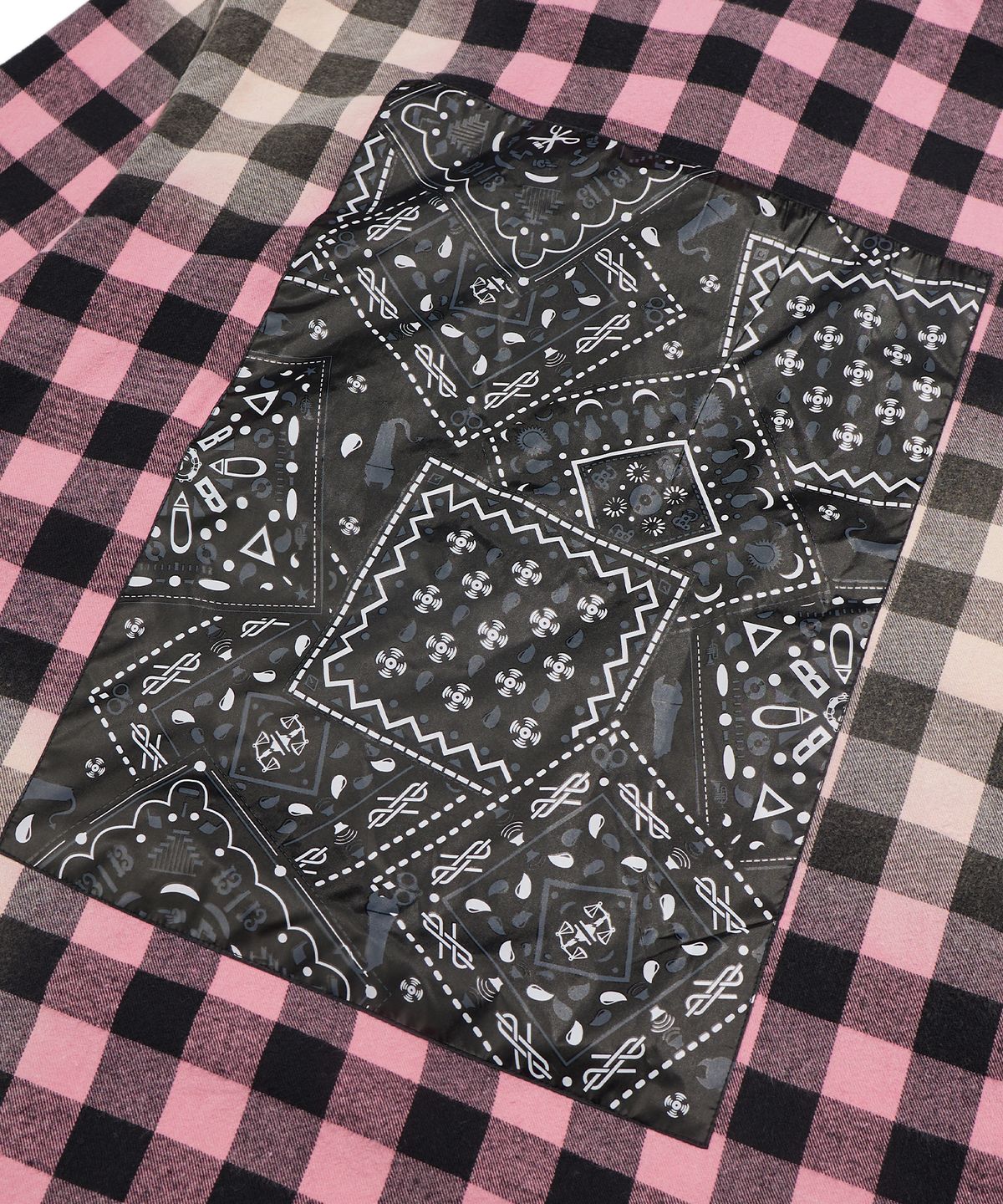 브라운브레스(BROWNBREATH) PAISLEY CHECK SHIRT - PINK