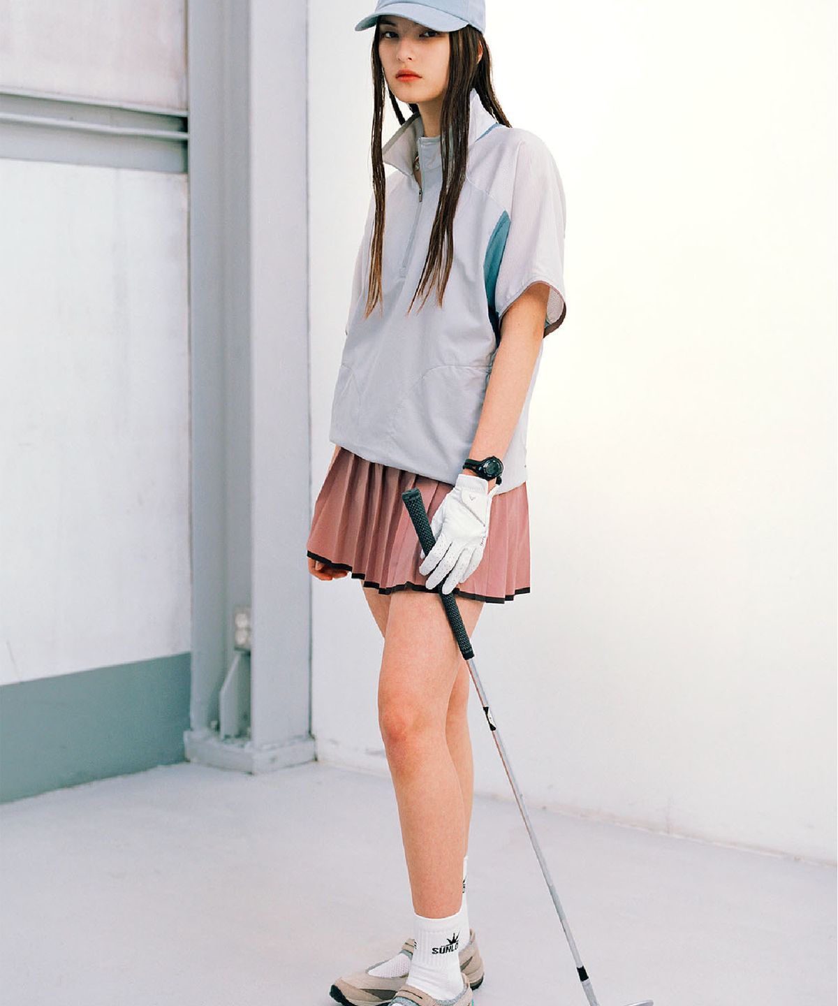 썬러브투어(SUNLOVETOUR) Easy Pleats Skirt Pink