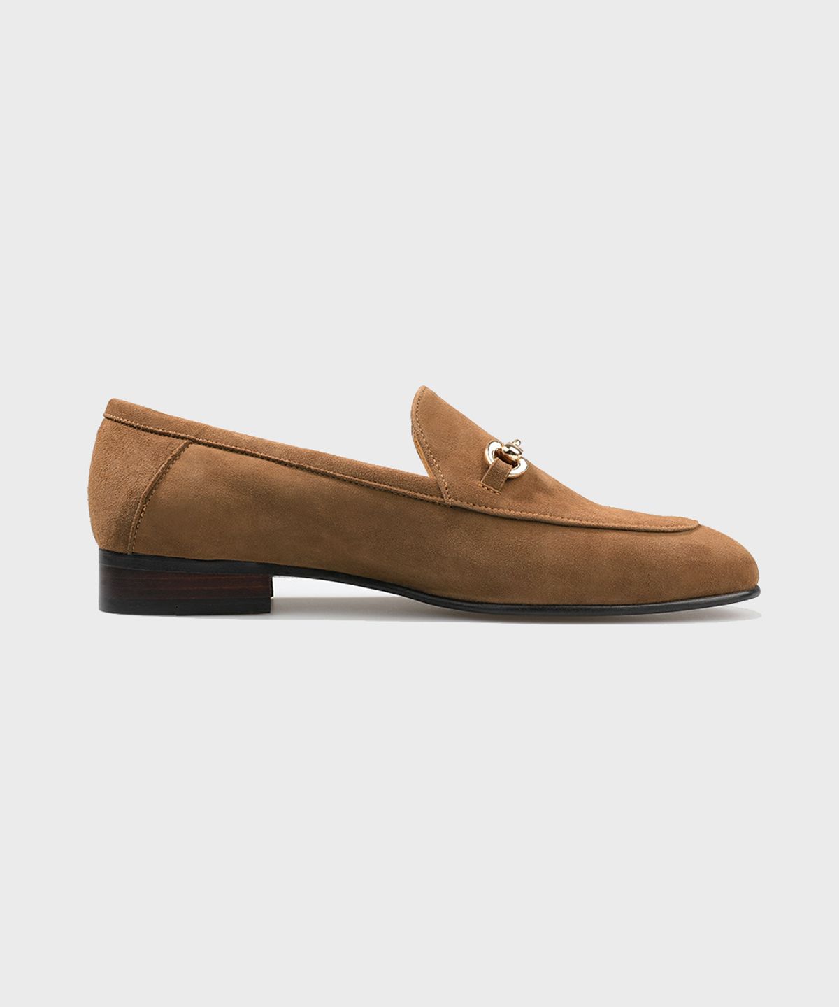 피렌체 아뜨리에(FIRENZE ATELIER) 모던라인 스웨이드 홀스빗 로퍼 8100-QS [MID BROWN]