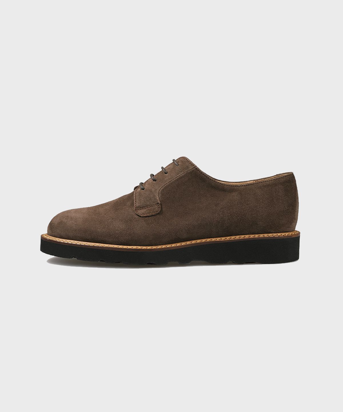 피렌체 아뜨리에(FIRENZE ATELIER) 우드웰트 캐주얼솔 스웨이드 더비 5400-QS [DARK BROWN]
