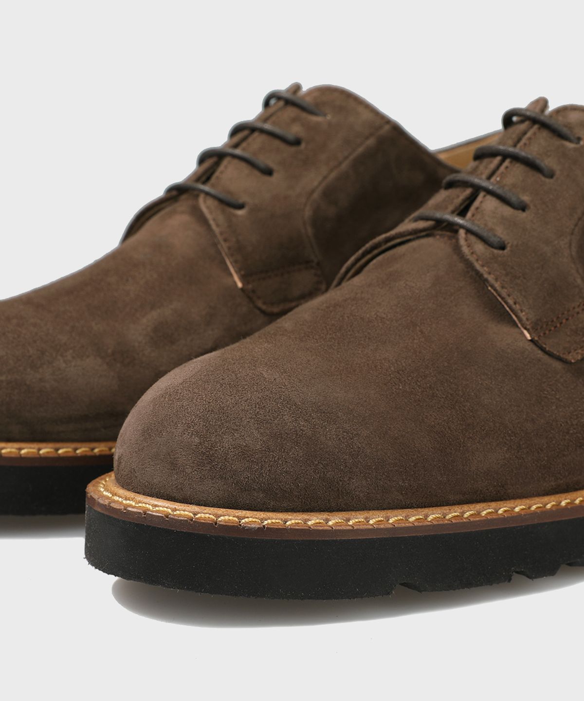 피렌체 아뜨리에(FIRENZE ATELIER) 우드웰트 캐주얼솔 스웨이드 더비 5400-QS [DARK BROWN]