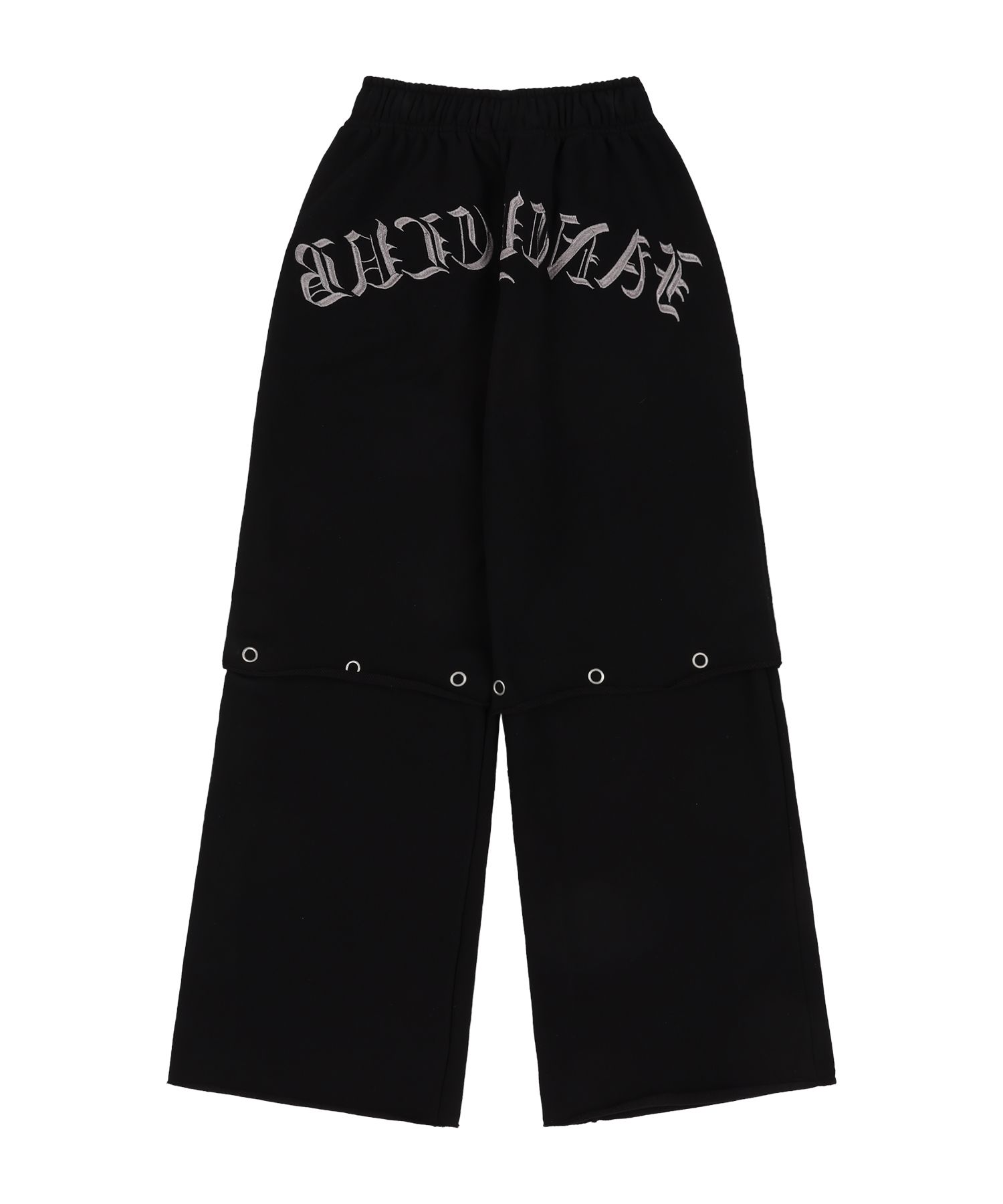 ☆NASTY FANCY CLUB☆ NF Lettering Sweatpants SkirtBLACKF24QD NF] LETTERING SWEAT PANTS SKIRT_(BLACK)_F24QD872 - FANCY
