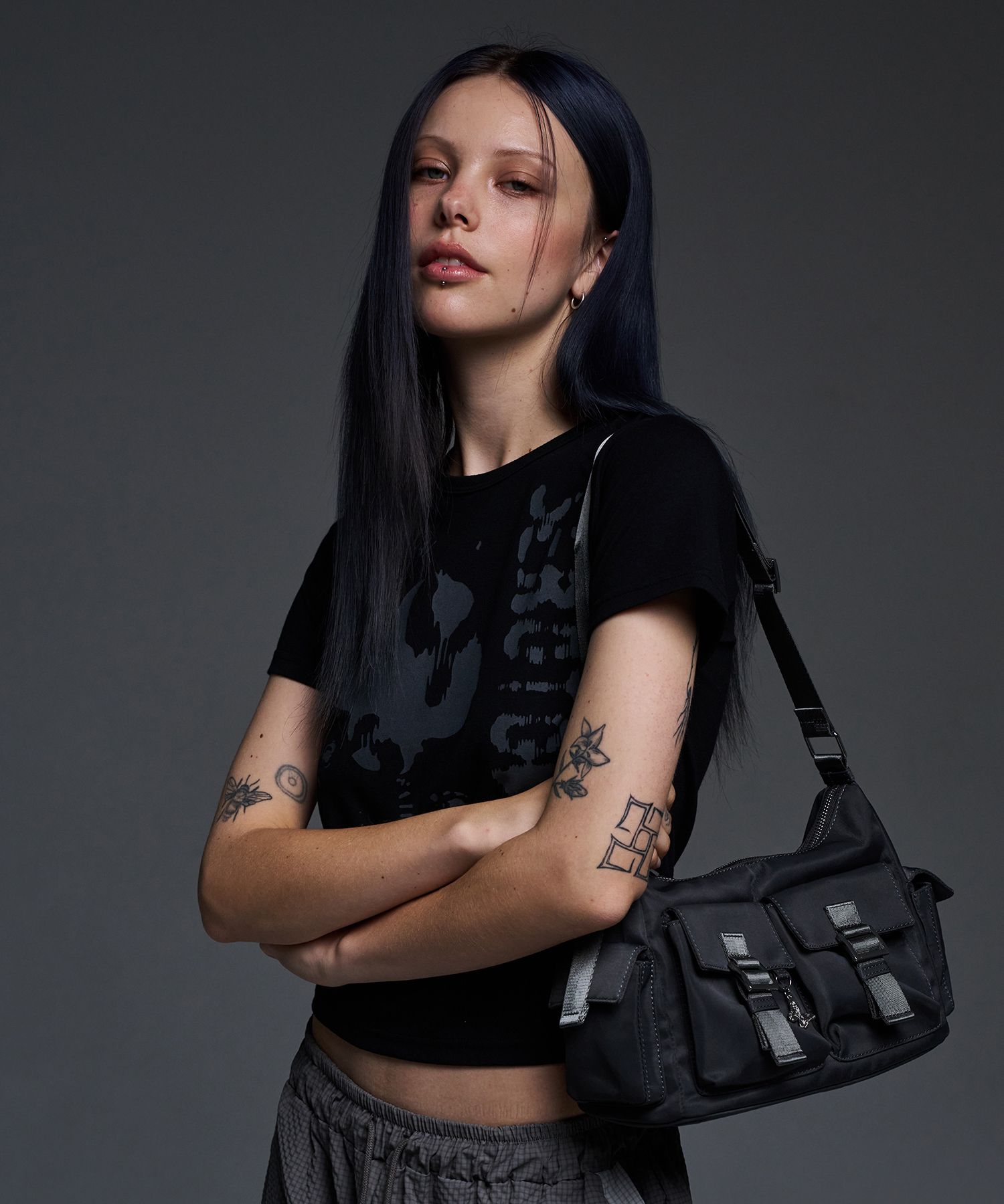☆fancy club☆ NF Calm Intense Shoulder Bag KHAKIF24QE907 F2 MUSINSA | FANCY CLUB [NF] Calm Intense Shoulder Bag (KHAKI)_