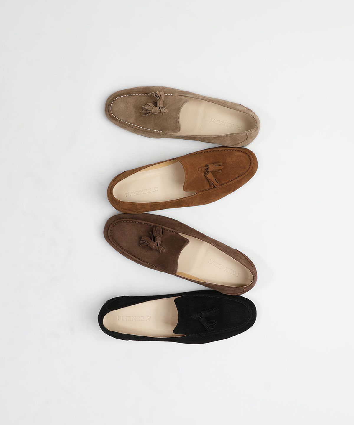피렌체 아뜨리에(FIRENZE ATELIER) 스탠다드 스웨이드 테슬로퍼 6100-QS [MID BROWN]