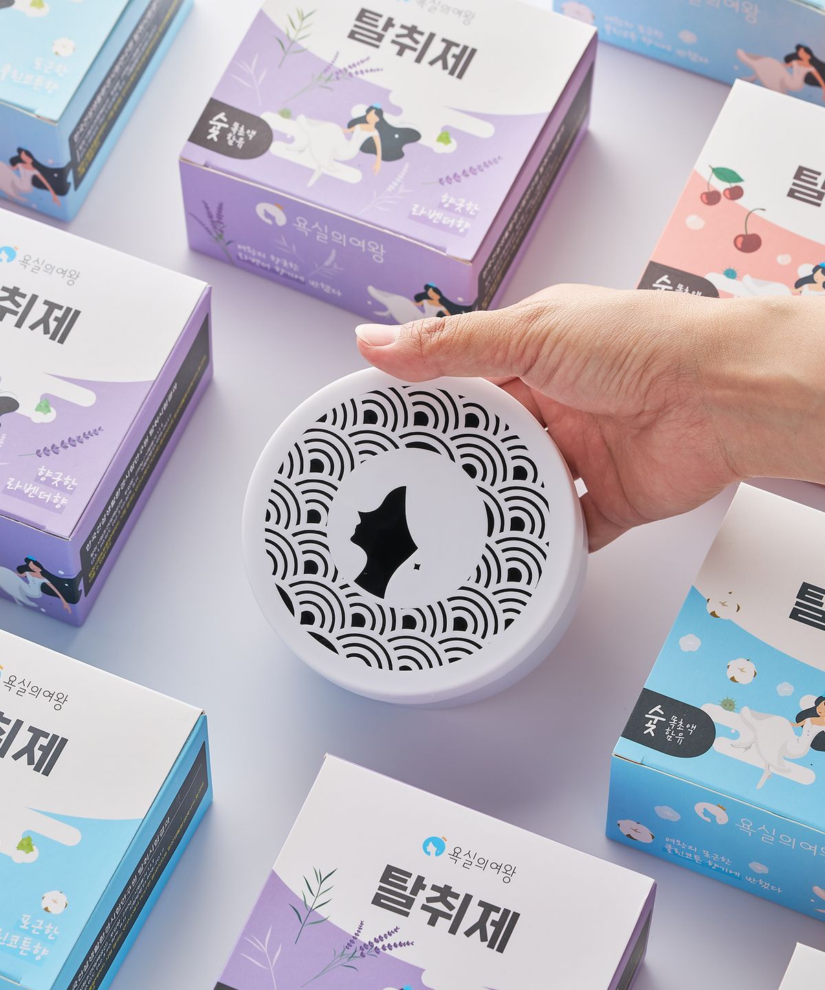 욕실의여왕(BATH QUEEN) 4종향 악취제거 고체 탈취제 2개 (택1)