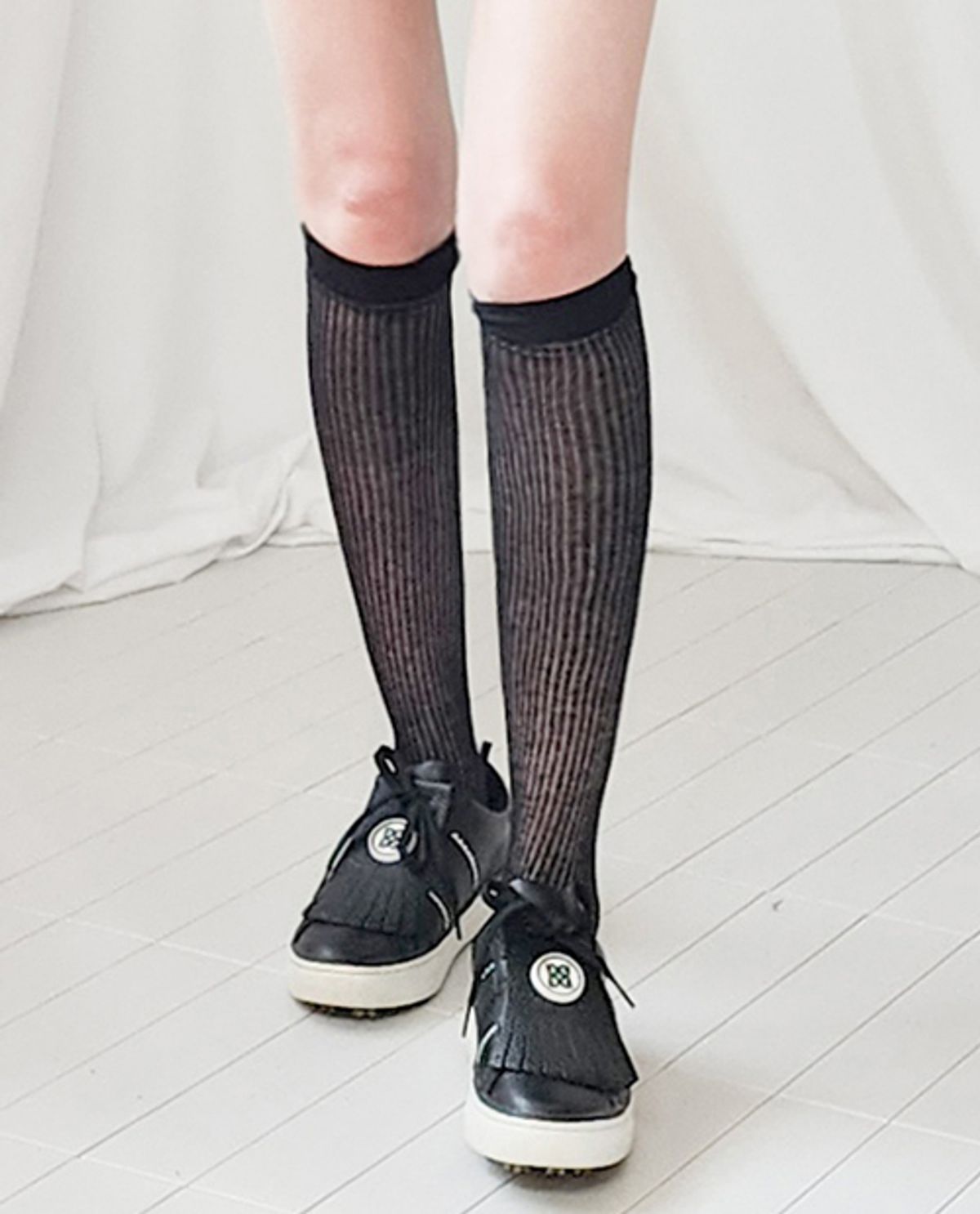 엠에프에스 골프웨어(MFS GOLFWEAR) School See-through Knee Socks_4color
