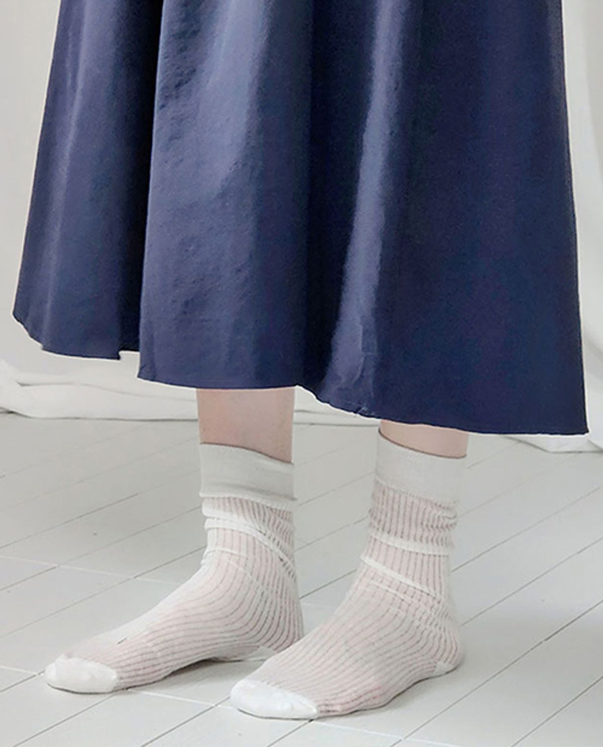 엠에프에스 골프웨어(MFS GOLFWEAR) School See-through Knee Socks_4color
