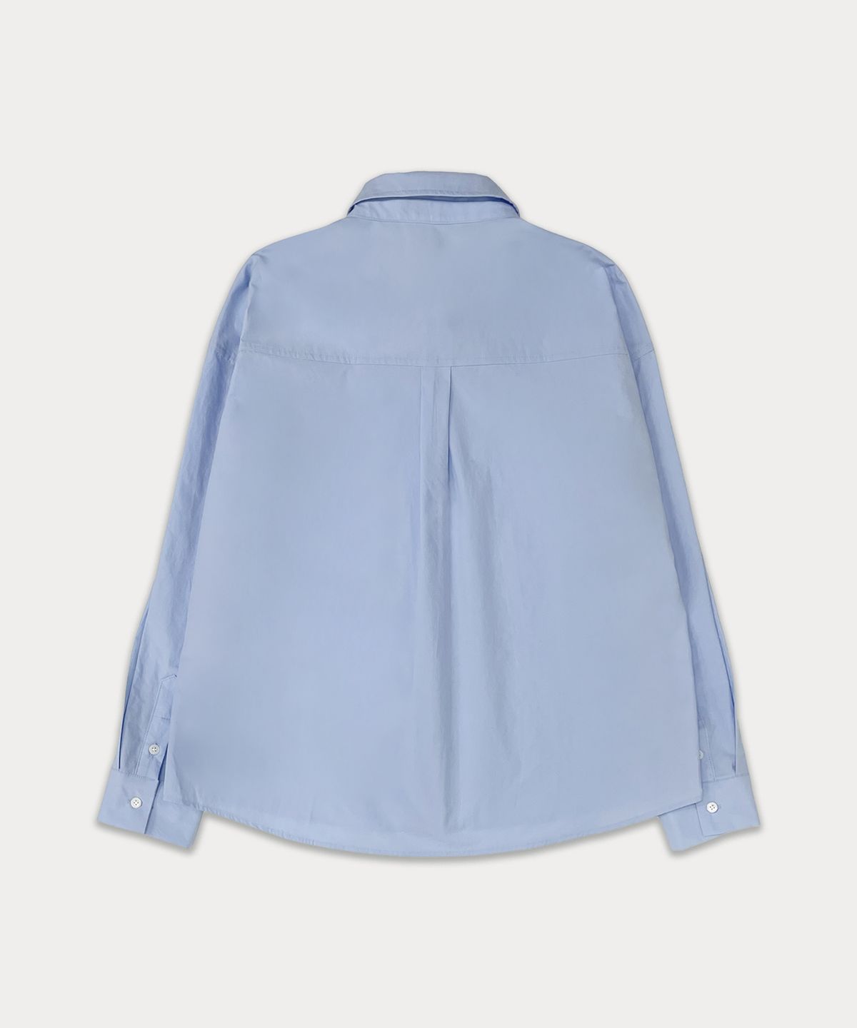 썸웨어버터(SOMEWHEREBUTTER) Classic cotton shirt - light blue