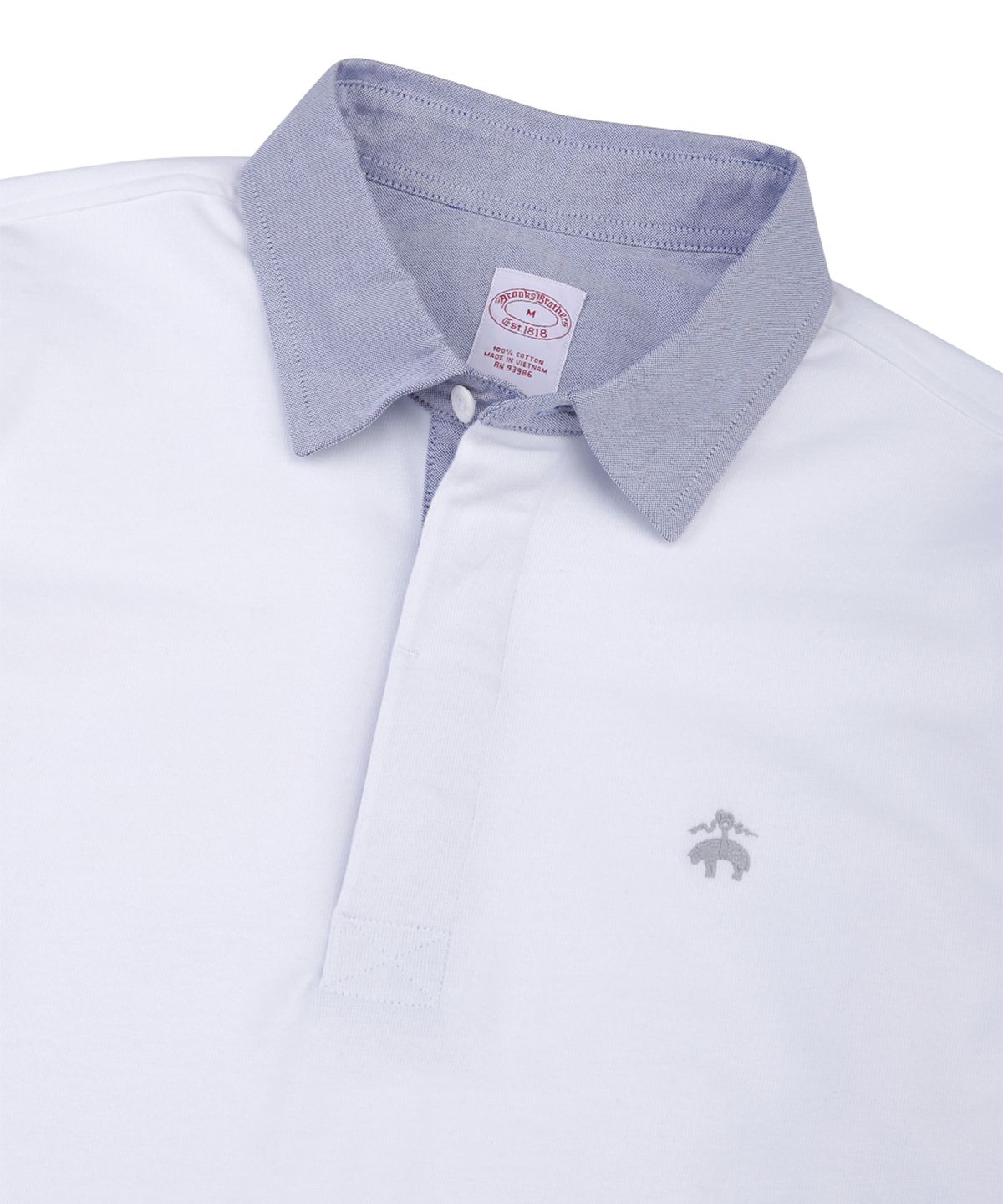 브룩스 브라더스(BROOKS BROTHERS) 럭비 셔츠 (화이트) (BBNTMM9193AES)