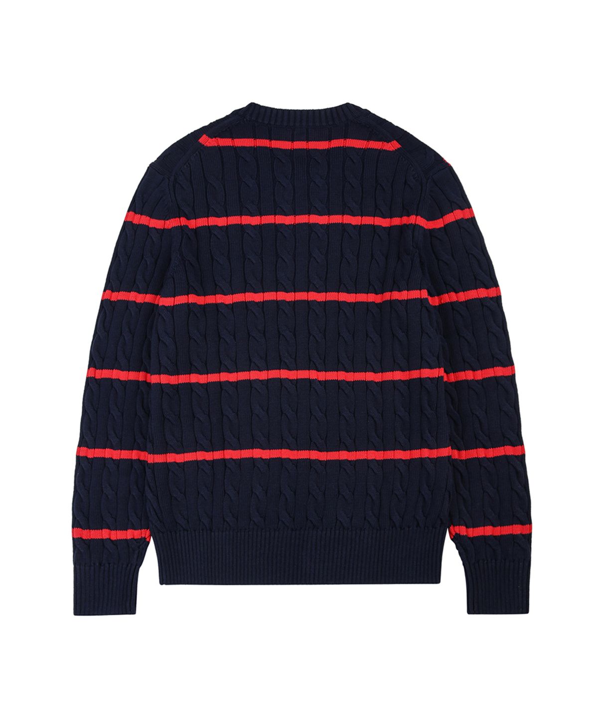 브룩스 브라더스(BROOKS BROTHERS) 스트라이프 크루넥 스웨터 (네이비) (BBWRMF8493QES)