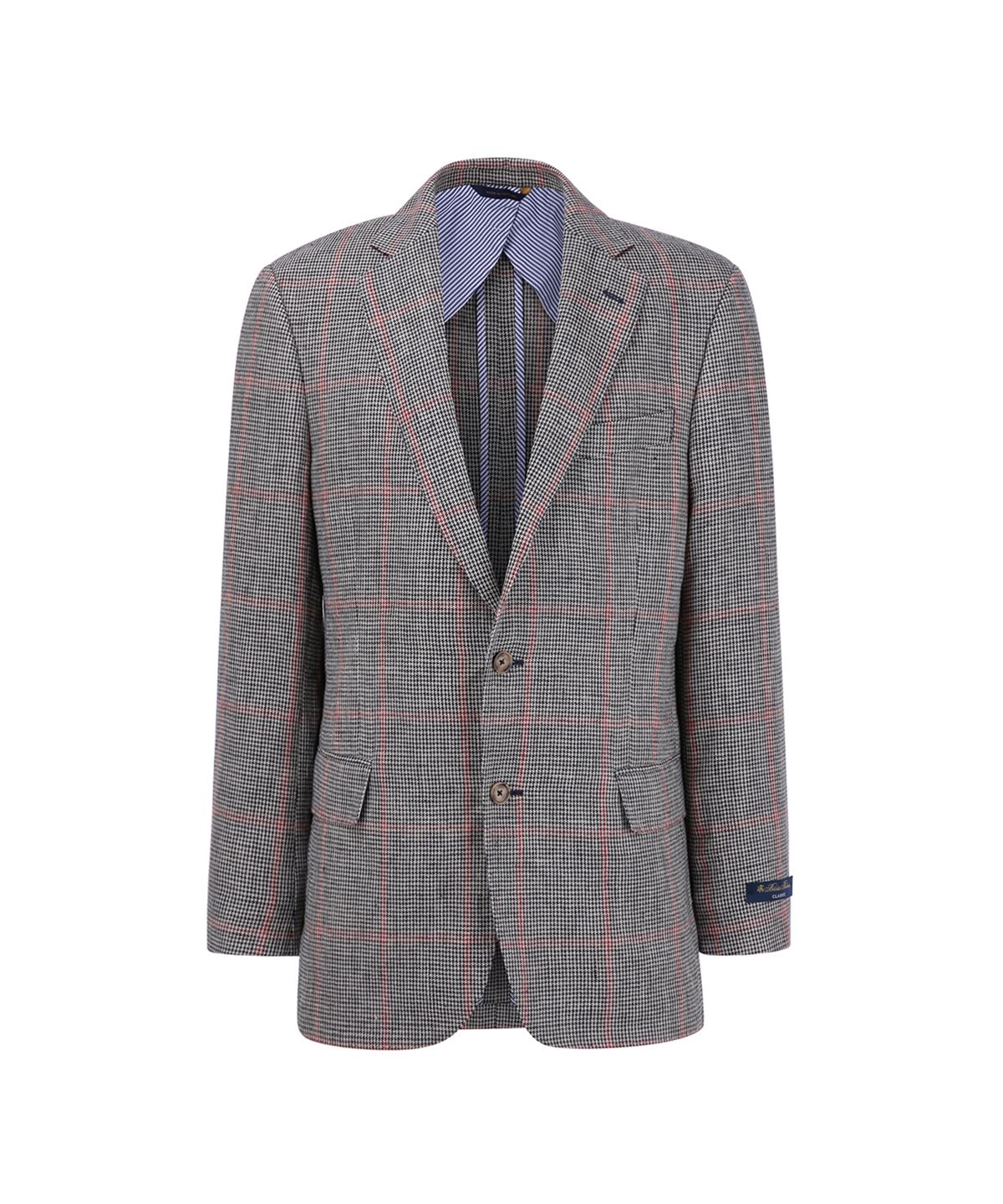 브룩스 브라더스(BROOKS BROTHERS) 클래식핏 홉색 하운즈투스 체크 3버튼 재킷 (다크베이지) (BBJSMM77640ES)