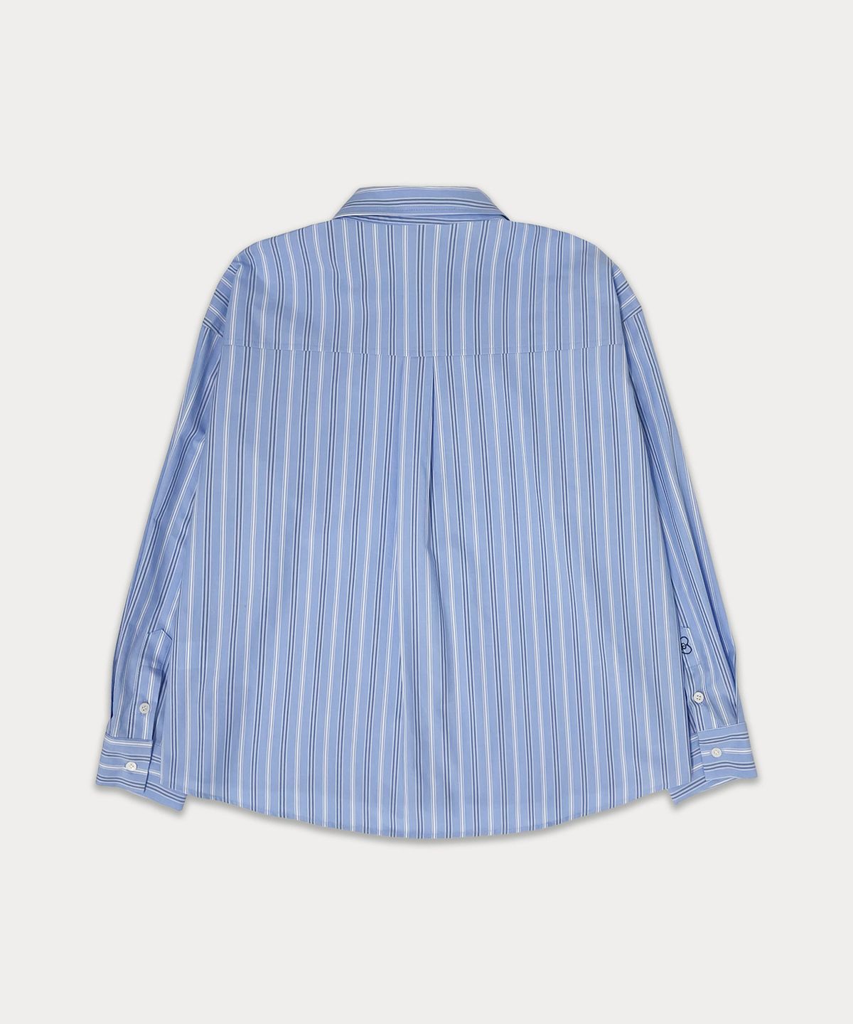 썸웨어버터(SOMEWHEREBUTTER) Classic stripe shirt - light blue