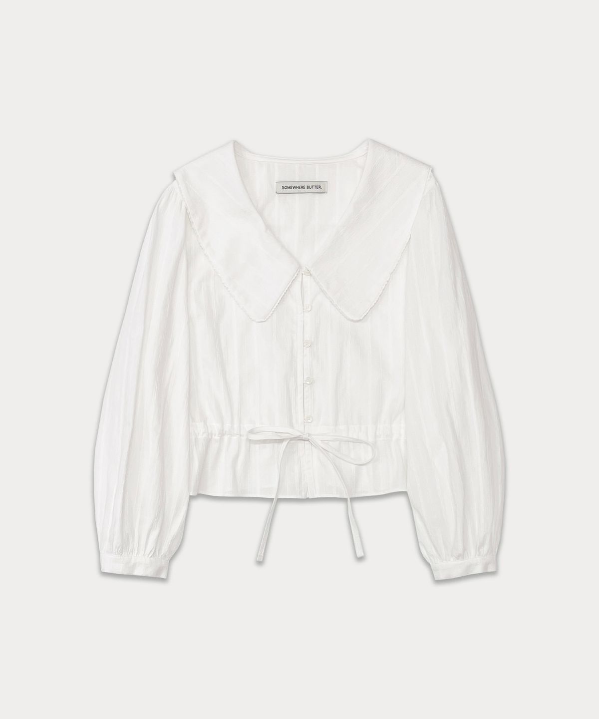 썸웨어버터(SOMEWHEREBUTTER) Lily lace blouse - ivory