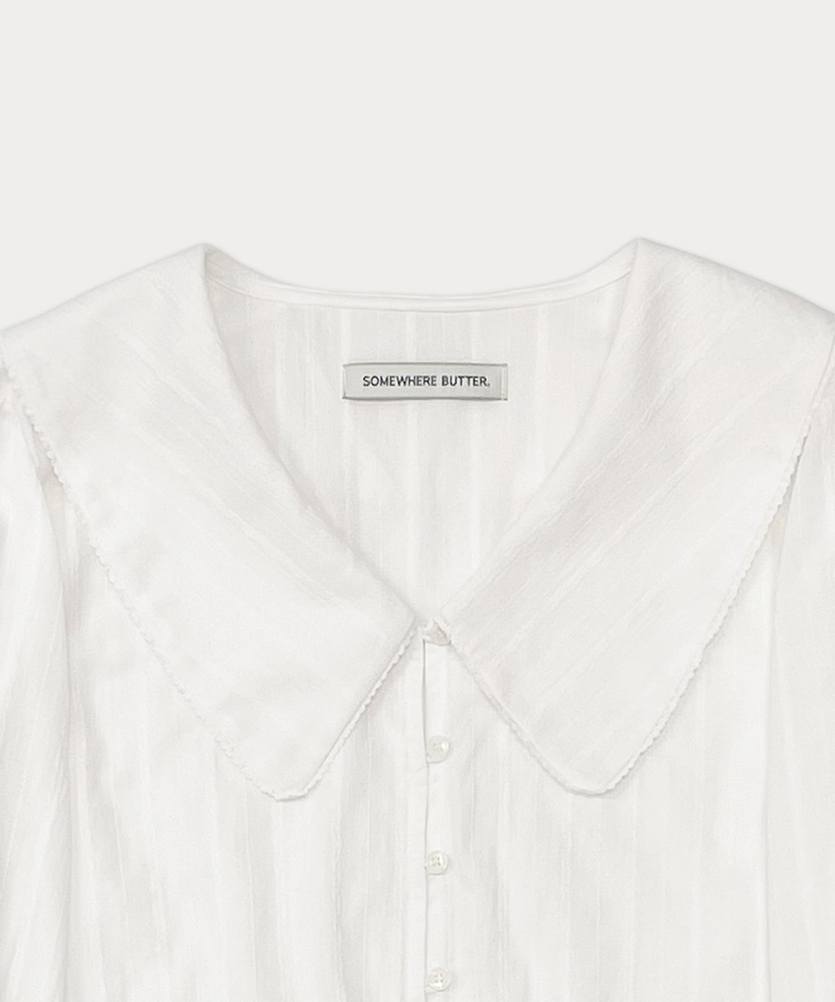 썸웨어버터(SOMEWHEREBUTTER) Lily lace blouse - ivory