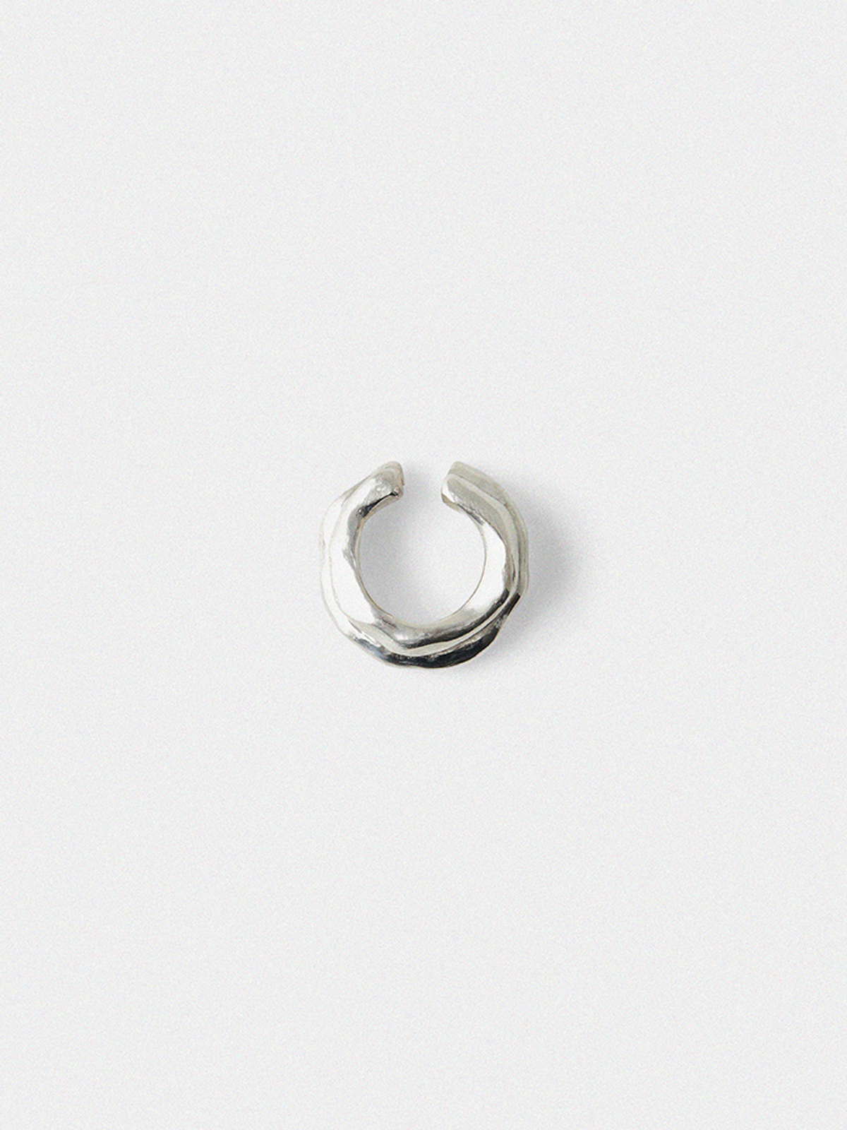 도우하브(DOUHAB) Heyuz double layered ear cuff_Silver